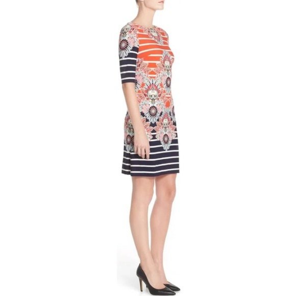 Eliza J Print Jersey Sheath Dress - Picture 3 of 11